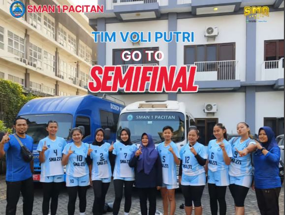 Tim Voli Putri SMAN 1 Pacitan Lolos Semifinal SMA Award Jatim 2023